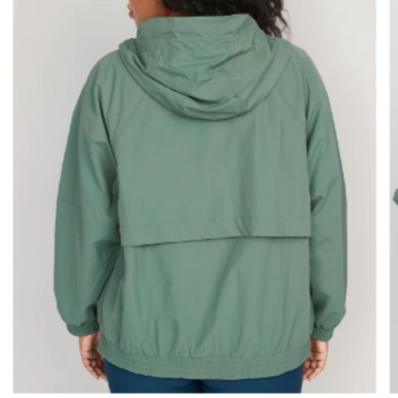 Windbreaker Water-Resistant Hooded Performance Zip Jacket, Old Navy, NWT Small - Picture 3 of 4